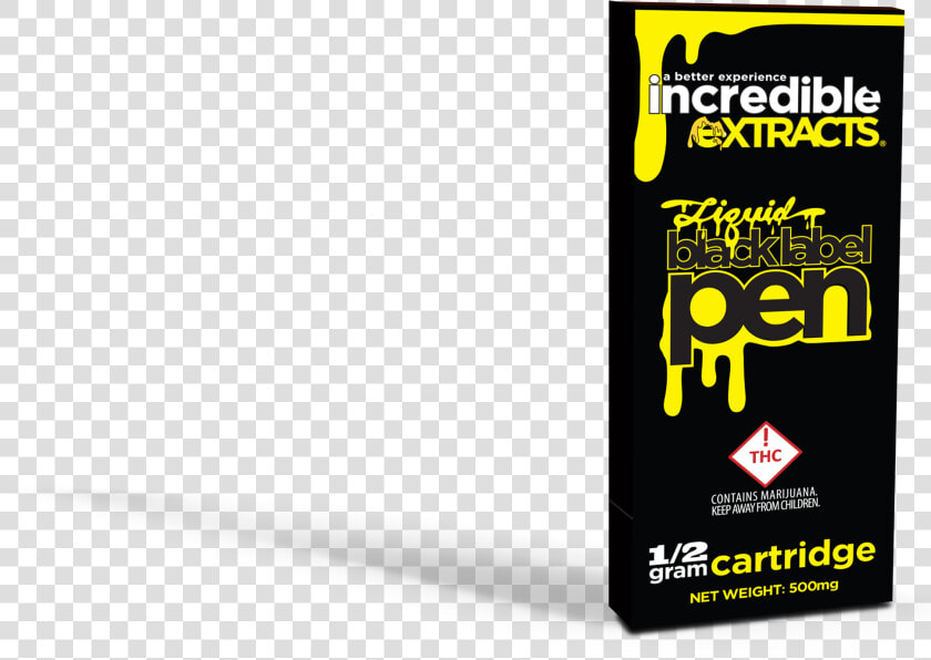 Incredible Extracts Uncut Liquid Black Label Pen   Graphic Design  HD Png DownloadTransparent PNG