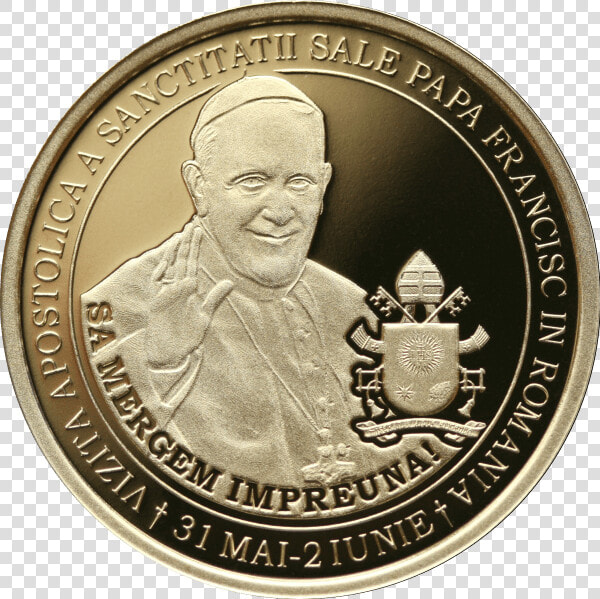 Moneda De 50 De Bani Cu Papa  HD Png DownloadTransparent PNG