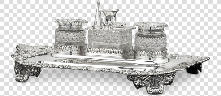 Paul Storr George Iii Silver Inkstand   Coffee Table  HD Png DownloadTransparent PNG