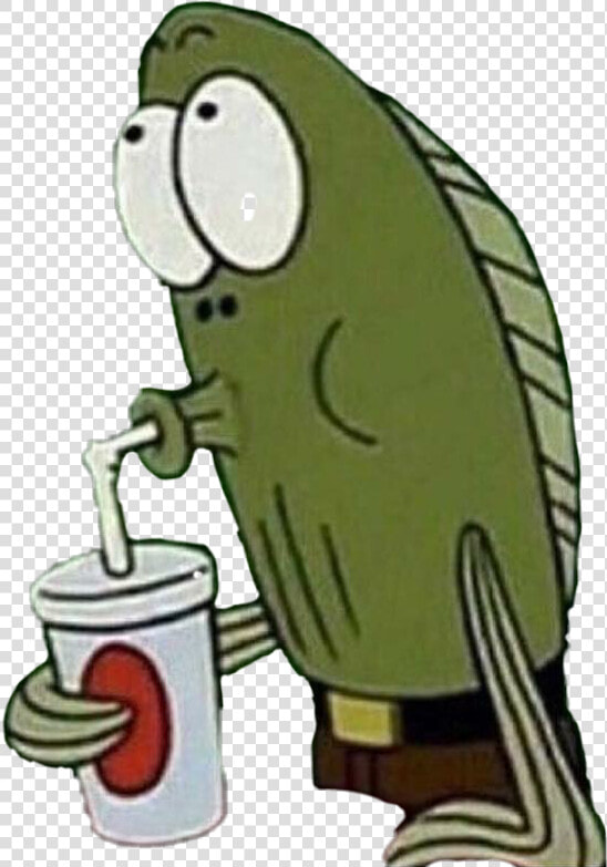  spongebob  spongebobsquarepants  funnymeme  meme  fish   Spongebob Drinking Soda Meme  HD Png DownloadTransparent PNG