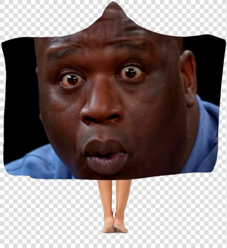 Shaquille O Neal Eating Hot Wings Classic Adult Hooded   Shaq O Neal Face  HD Png DownloadTransparent PNG