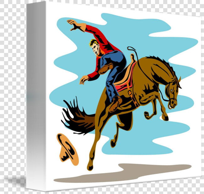 Riding Bucking Bronco Horse   Cowboy Rodeo Bucking  HD Png DownloadTransparent PNG