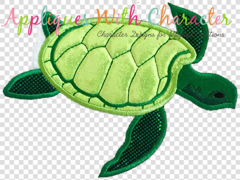 Ocean Sea Turtle Applique Design   Green Sea Turtle  HD Png DownloadTransparent PNG