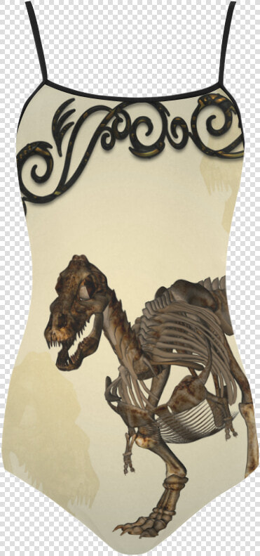 T rex Skeleton Strap Swimsuit   Tyrannosaurus  HD Png DownloadTransparent PNG