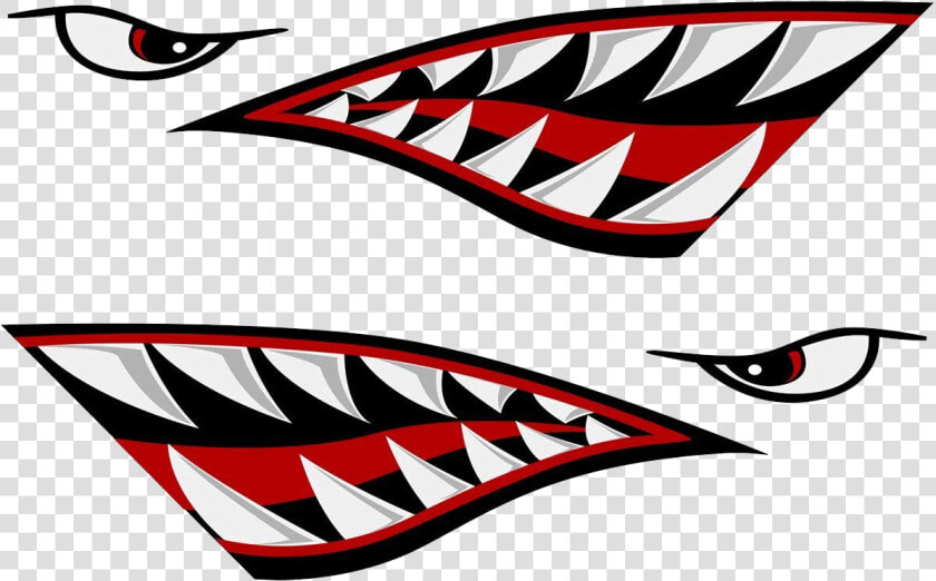 Shark Teeth Png Transparent Image   Shark Decal  Png DownloadTransparent PNG