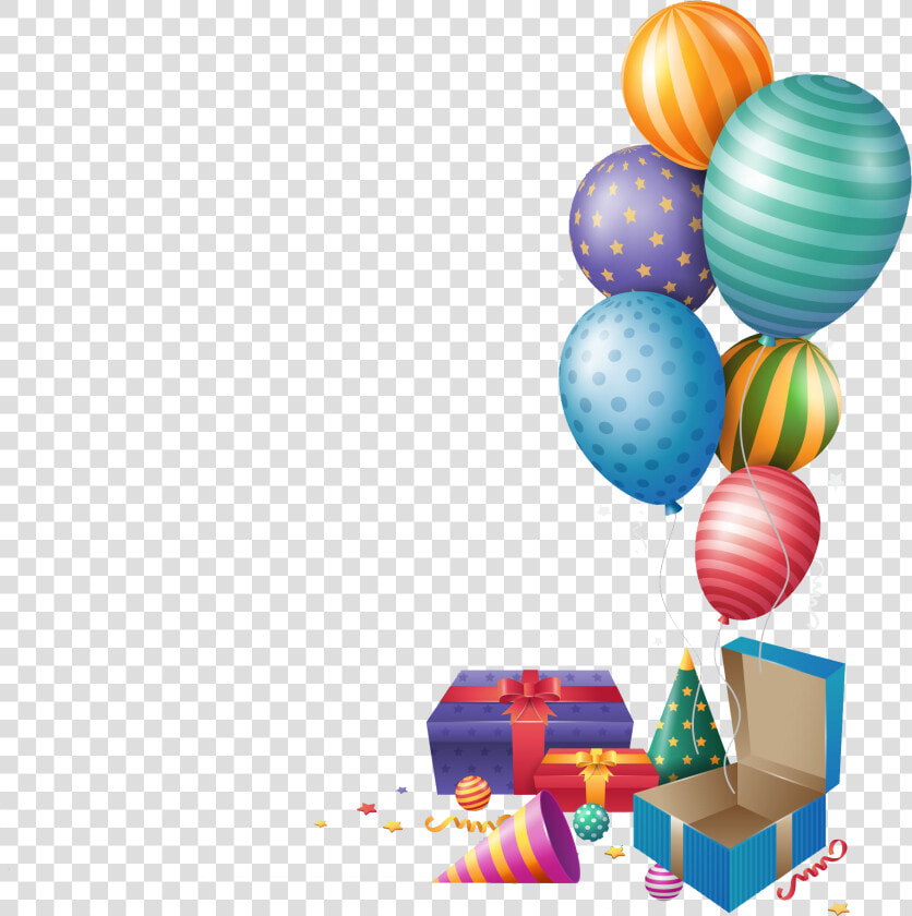 Balloon party Supply clip   Happy Birthday Gift Png  Transparent PngTransparent PNG