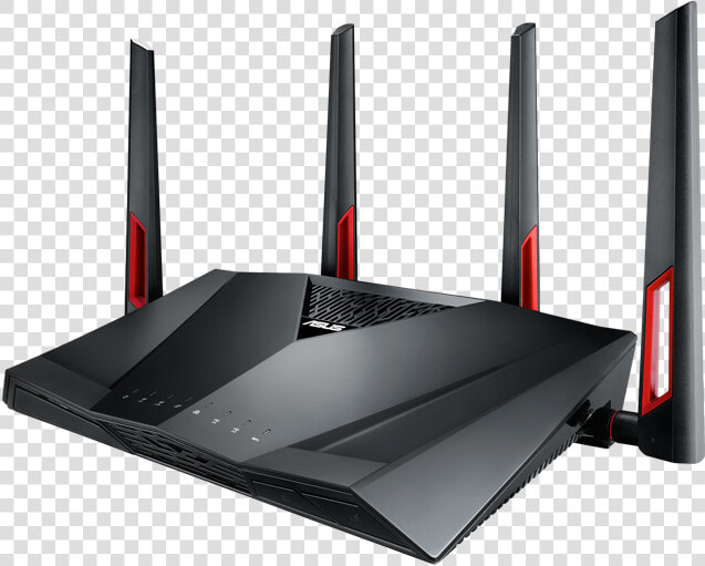 The Asus Rt Ac88u Dual Band Wireless Ac3100 Gigabit   Asus Rog Wifi Router  HD Png DownloadTransparent PNG