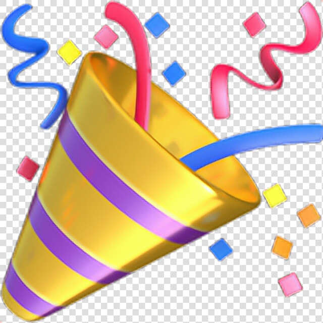 ❁ Party Popper Emoji 🎉 Party Popper Emoji Emoticon   Party Emoji  HD Png DownloadTransparent PNG