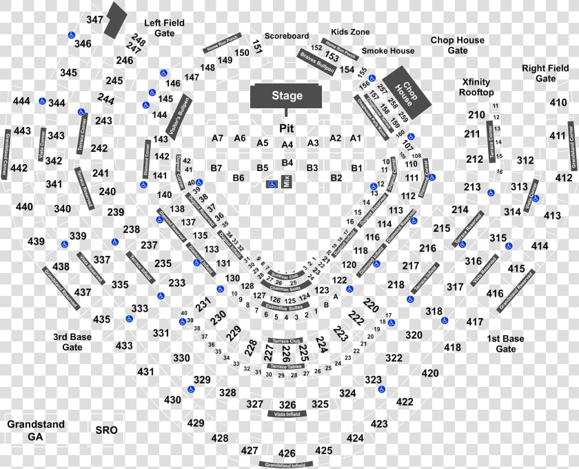 Suntrust Park Seating Motley Crue  HD Png DownloadTransparent PNG