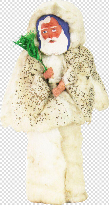 Antique German Paper Mache And Cotton Batting Santa   Costume Hat  HD Png DownloadTransparent PNG