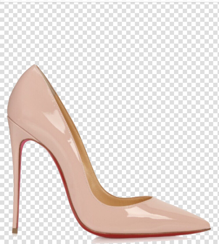 Louboutin Heels Transparent Image   Beige Heels Closed Toe  HD Png DownloadTransparent PNG