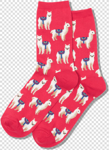 Women S Llamas Crew Socks Class Slick Lazy Image   Sock  HD Png DownloadTransparent PNG