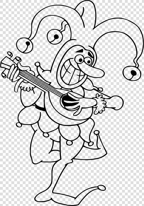 Jester 4   Jester Clip Art Black And White  HD Png DownloadTransparent PNG