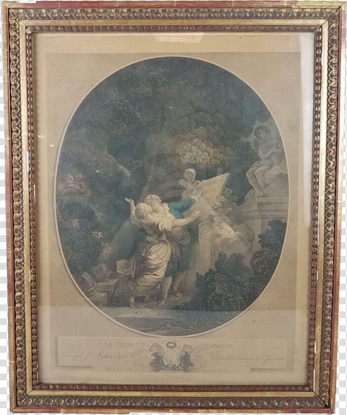 18th Century Antique After Jean Honoré Fragonard Le   Picture Frame  HD Png DownloadTransparent PNG