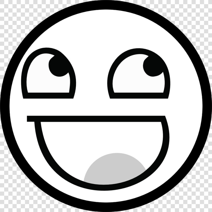 Smiley Face Clip Art   Awesome Face Black And White  HD Png DownloadTransparent PNG