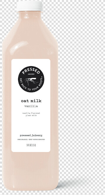 Vanilla Oat Milk   Blueprint Juice Nutrition Label  HD Png DownloadTransparent PNG