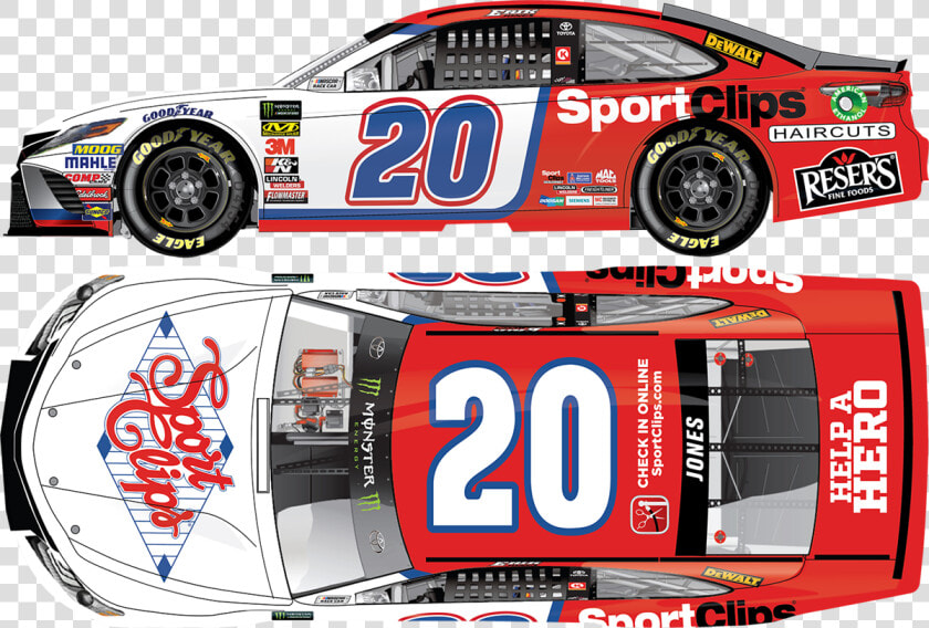 Erik Jones 2018 Sport Clips Darlington Throwback  HD Png DownloadTransparent PNG