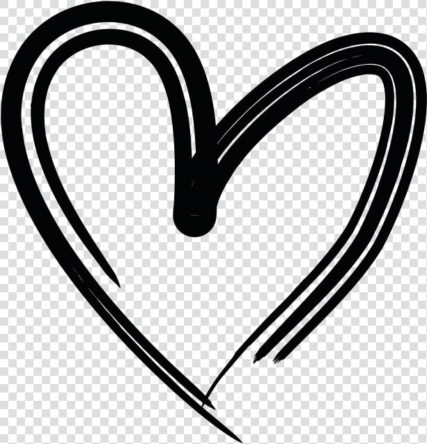 Hand Drawn Heart   Hand Drawn Heart Svg  HD Png DownloadTransparent PNG