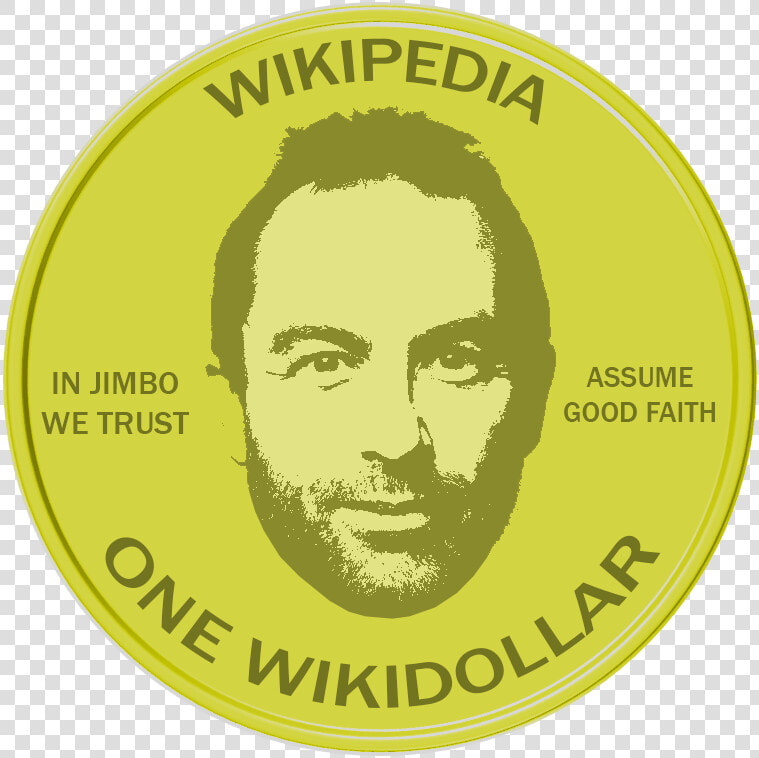 Wikiproject Numismatics Gold Wikidollar Award   Label  HD Png DownloadTransparent PNG