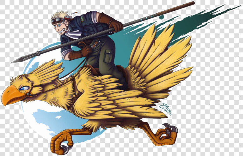 Chocobo Drawing Riding   Final Fantasy Vii Chocobo  HD Png DownloadTransparent PNG