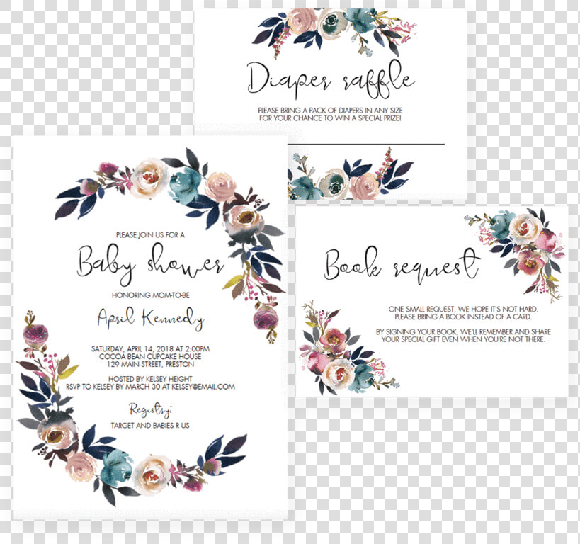 Nautical Baby Shower Invitations   Editable Baby Shower Invitation Template  HD Png DownloadTransparent PNG