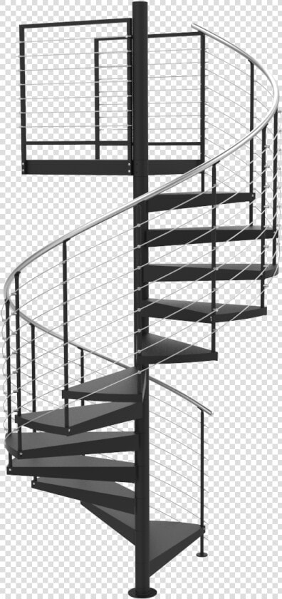 Shown With Additional Platform Rail   Spiral Staircase Transparent Background  HD Png DownloadTransparent PNG