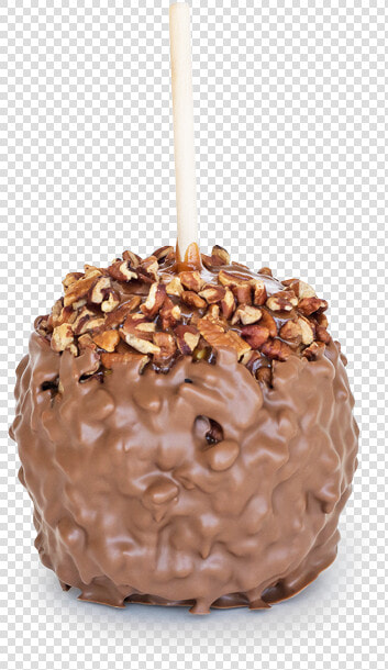 Chocolate Pecan Specialty Gourmet Caramel Apple   Birthday Cake  HD Png DownloadTransparent PNG