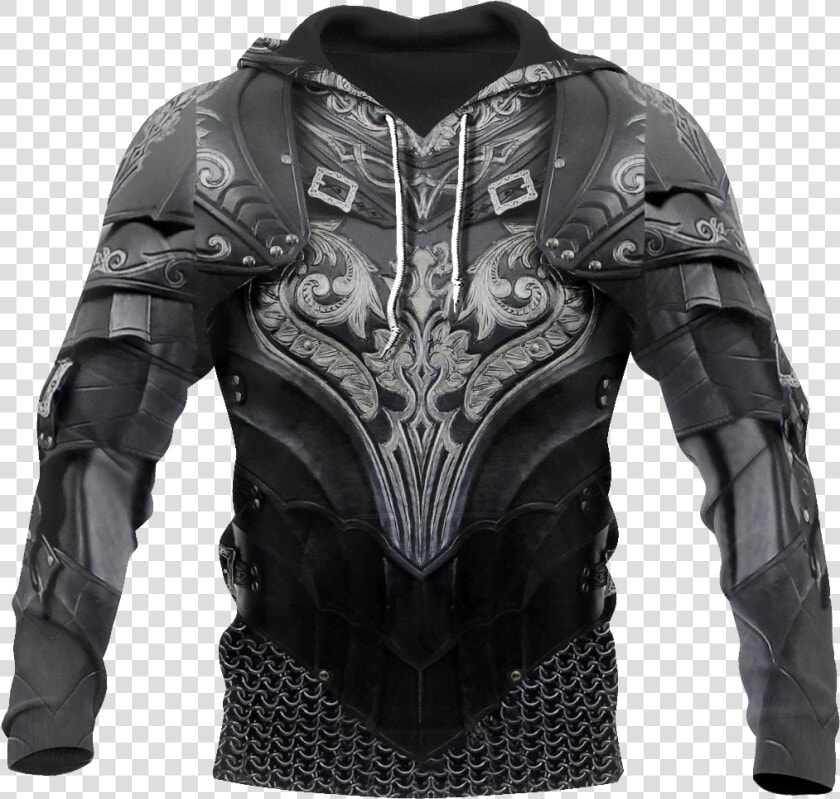 3d Printed Hoodie Chainmail Knight Armor Shirts Mp799   Hunin And Munin Hoodie  HD Png DownloadTransparent PNG