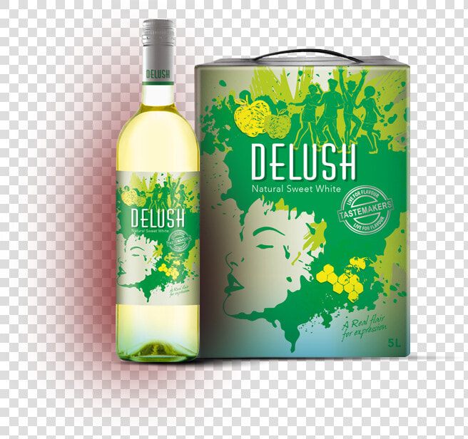 Delush White Wine Pack   Delush Wine Alcohol Percentage  HD Png DownloadTransparent PNG