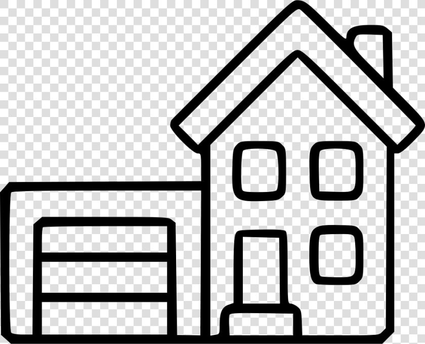 House Garage Property Apartment Dwelling Cottage   Detached House Icon  HD Png DownloadTransparent PNG