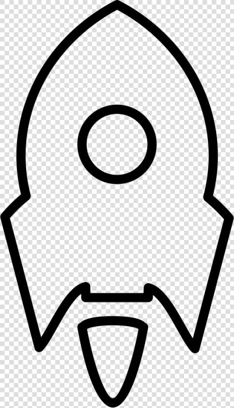 Rocket Ship Variant Small With White Circle Outline   Clipart Rocket Ship Drawing  HD Png DownloadTransparent PNG