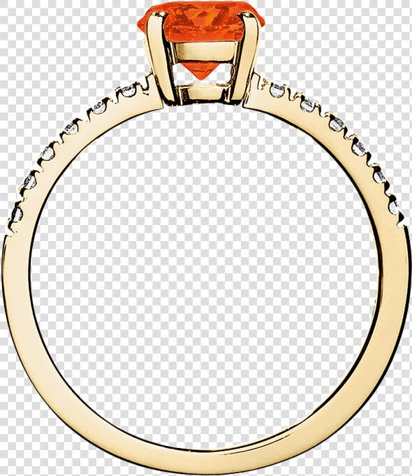 Melbourne Fire Opal Orange In Yellow Gold   Engagement Ring  HD Png DownloadTransparent PNG