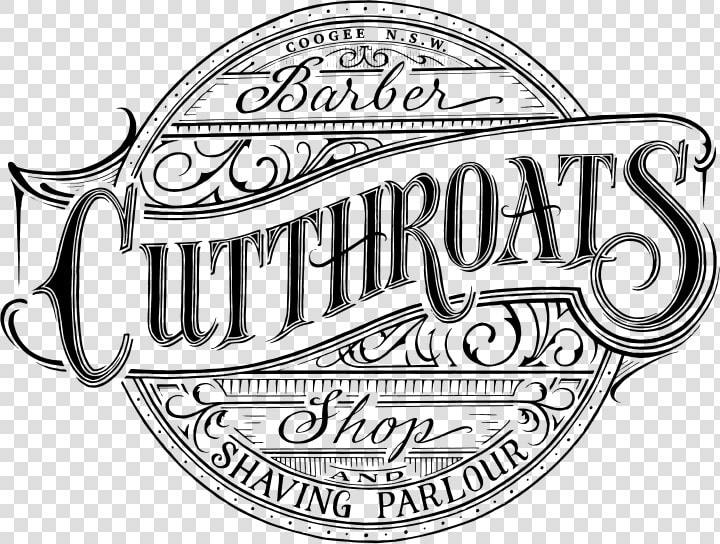 Cutthroats Barbershop And Shaving Parlour Logo   Cutthroat Logo  HD Png DownloadTransparent PNG