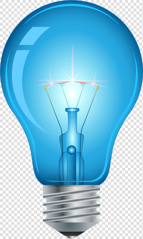 Blue Light Bulb Png Clip Art   Blue Light Bulb Png  Transparent PngTransparent PNG