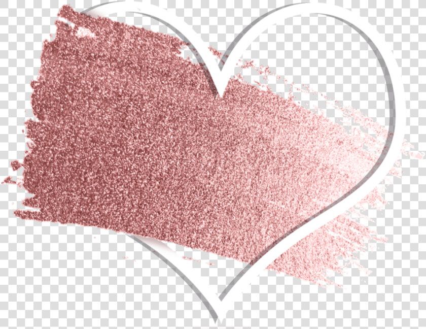  love  heart  rosegold  pink  brush  glitter  geometric   Moldura Rose Gold Png  Transparent PngTransparent PNG