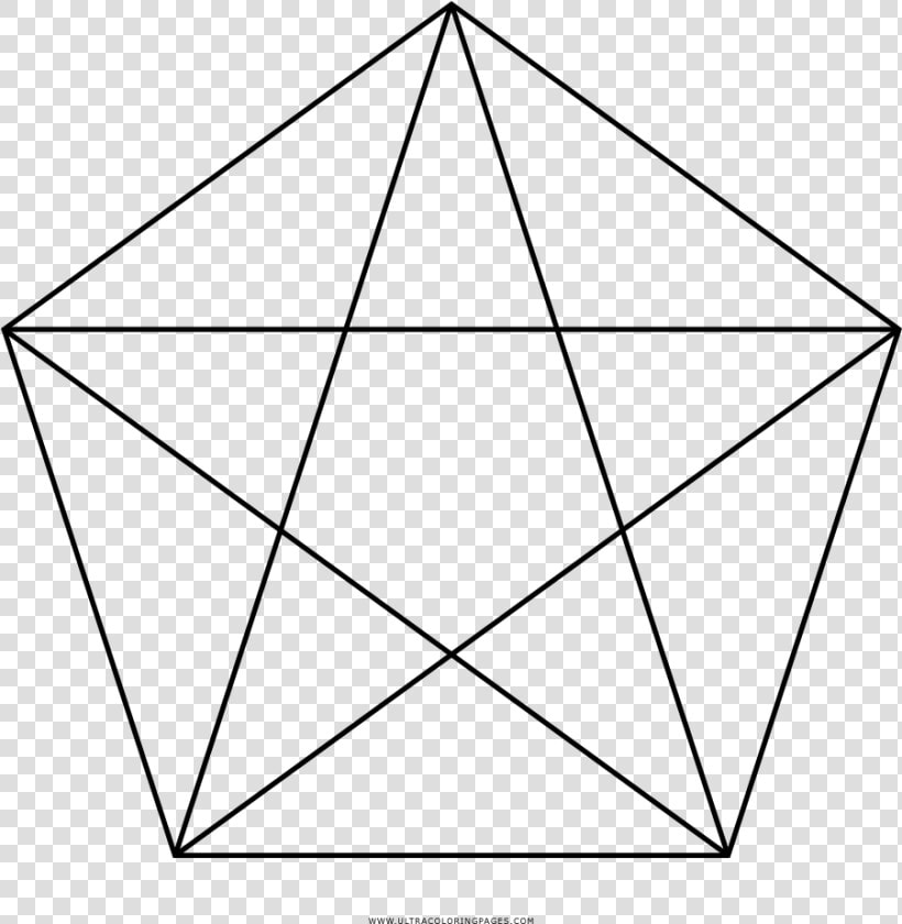 Dibujo De Pentagrama Para Colorear   Quadrilateral With Five Vertices  HD Png DownloadTransparent PNG