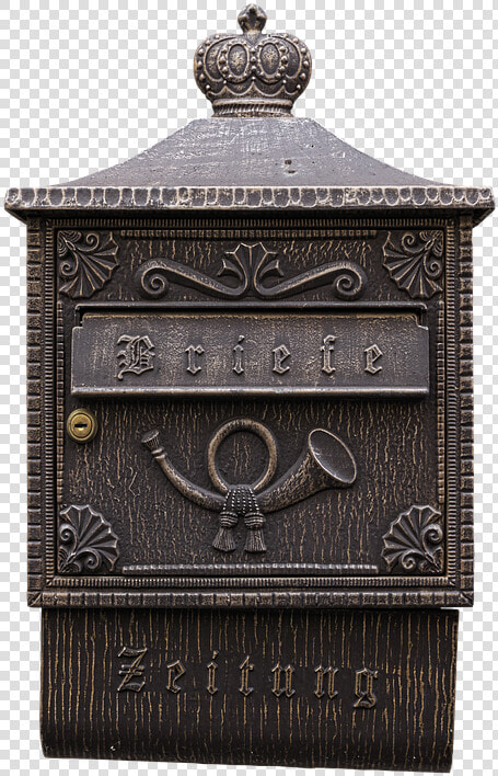 Letter Boxes  Post Horn  Mailbox  White  Metal  Letters   Carving  HD Png DownloadTransparent PNG