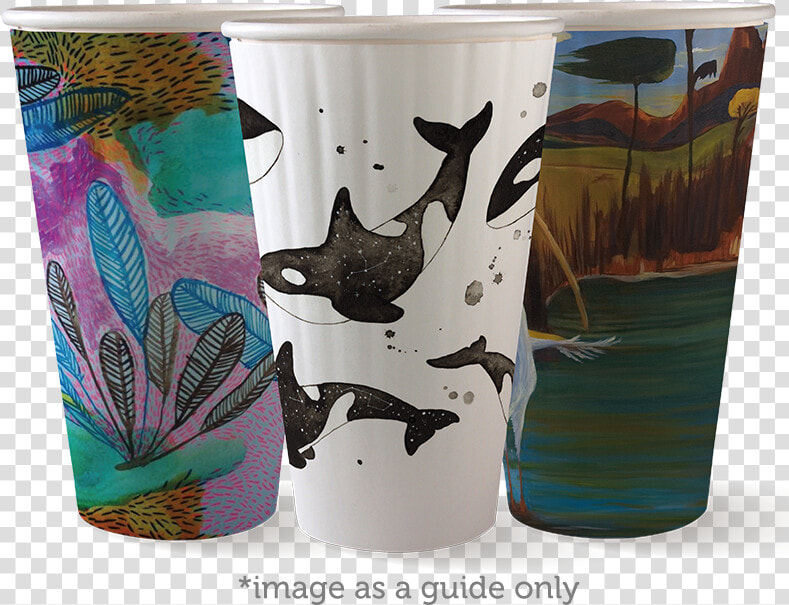 Art Series 16oz Coffee Cup   Biopak Art Series Milkshakes  HD Png DownloadTransparent PNG