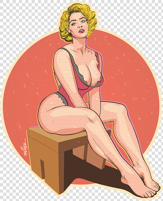 Pinup Girl Art Pinup  HD Png DownloadTransparent PNG