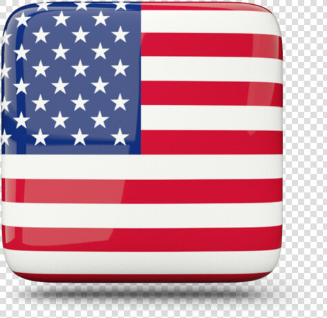 Glossy Square Icon   Shield With American Flag  HD Png DownloadTransparent PNG