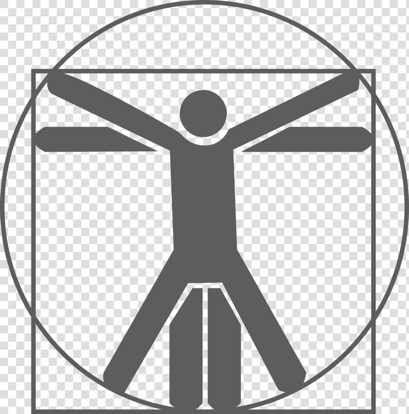 Human Clipart Human Sciences   Leonardo Da Vinci Vitruvian Man  HD Png DownloadTransparent PNG