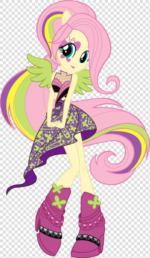 Equestria Girls Rainbow Rocks Fluttershy Vector By   My Little Pony Equestria Girl Fluttershy  HD Png DownloadTransparent PNG