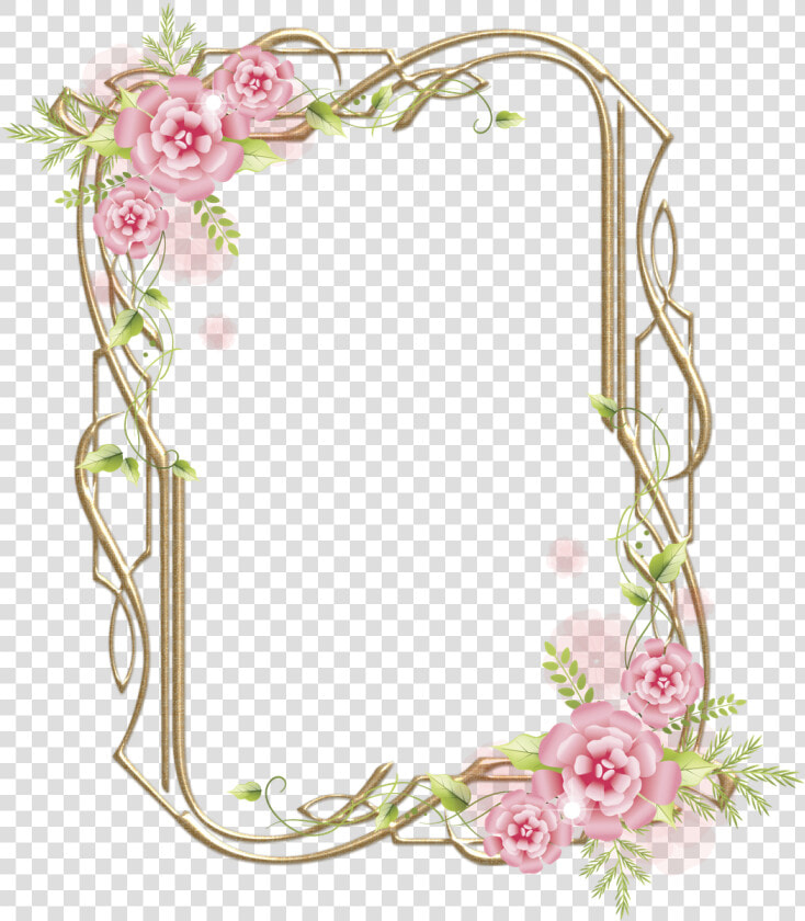 Molduras Flores Png   Moldura Com Flores Png  Transparent PngTransparent PNG