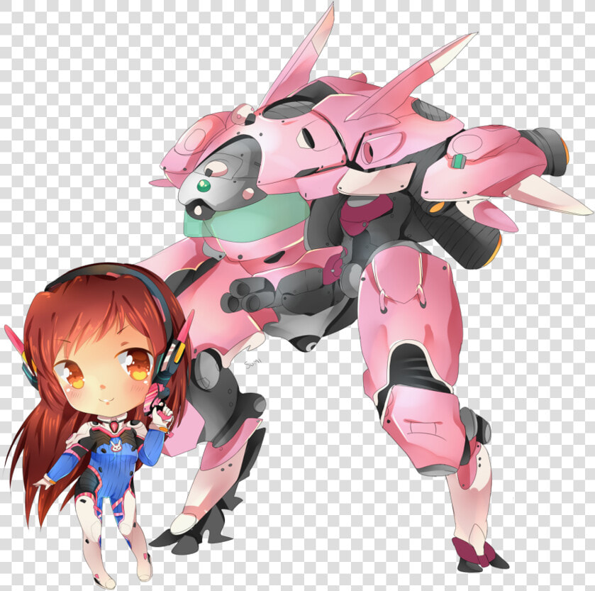 Va Transparent Overwatch D   Anime Mecha Chibi Sd  HD Png DownloadTransparent PNG