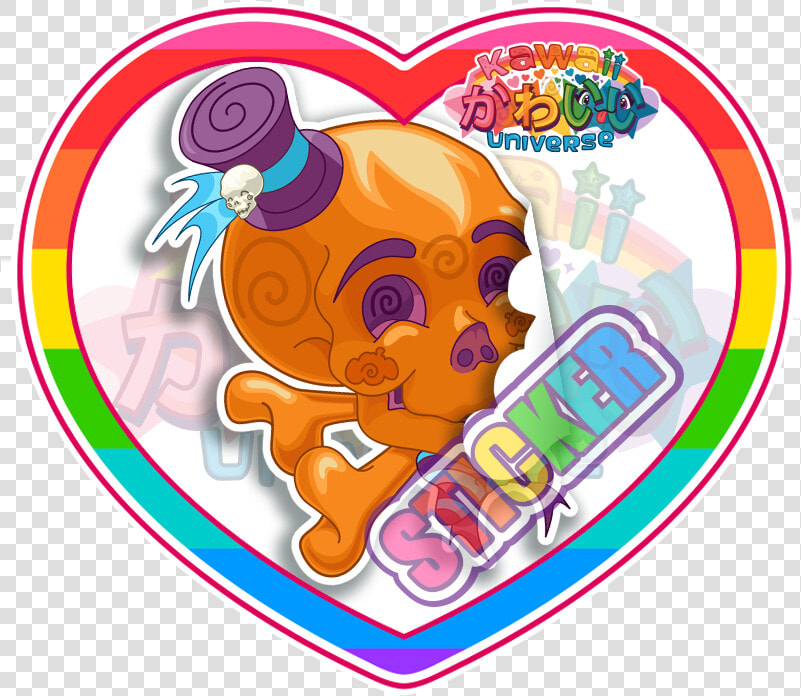 Cute Orange Skull Sticker   Png Download   Kawaii Strawberry Cute Kawaii Strawberry Stickers  Transparent PngTransparent PNG