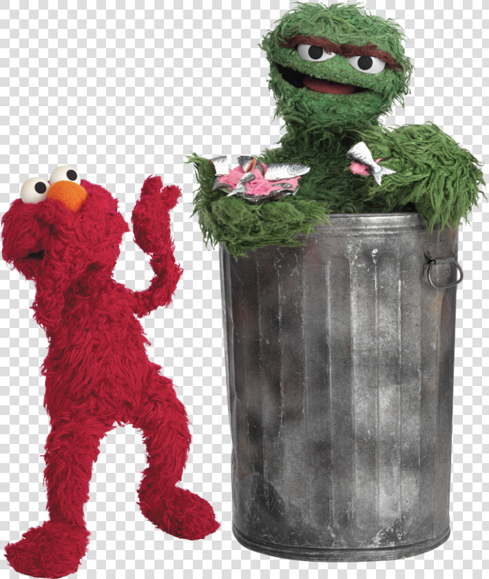 Oscar The Grouch With Elmo   Sesame Street Oscar And Elmo  HD Png DownloadTransparent PNG