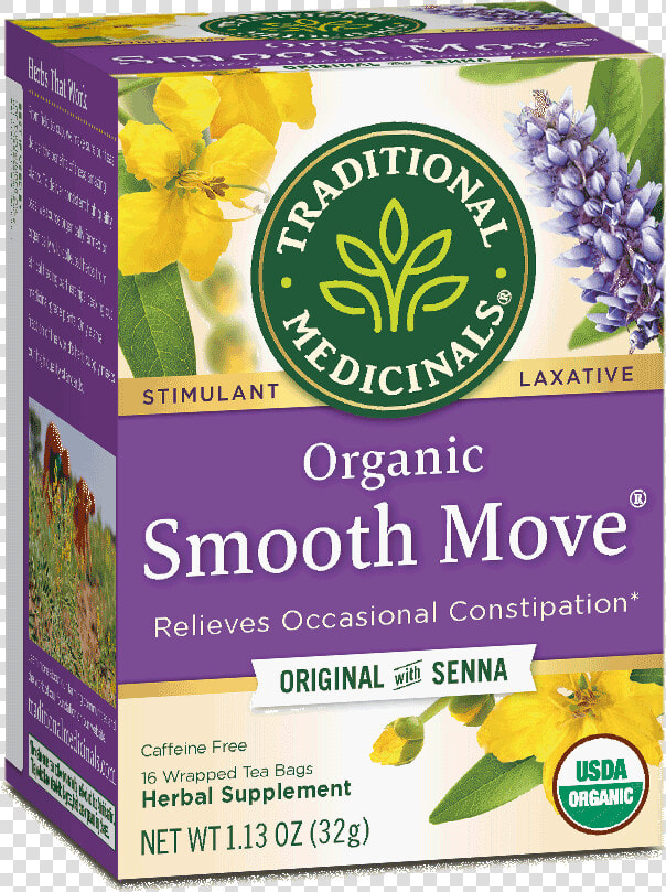 Traditional Medicinals Tea Smooth Move Peppermint  HD Png DownloadTransparent PNG