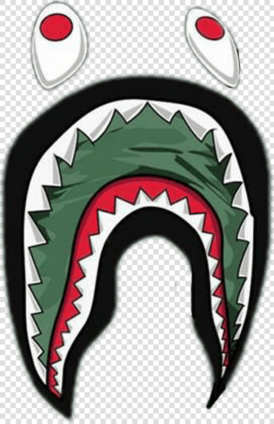 Hd Bape Bapeshark  amp 28526 amp 29260 Sticker By Skyfucker   Bape Shark Logo Wallpaper Hd  HD Png DownloadTransparent PNG