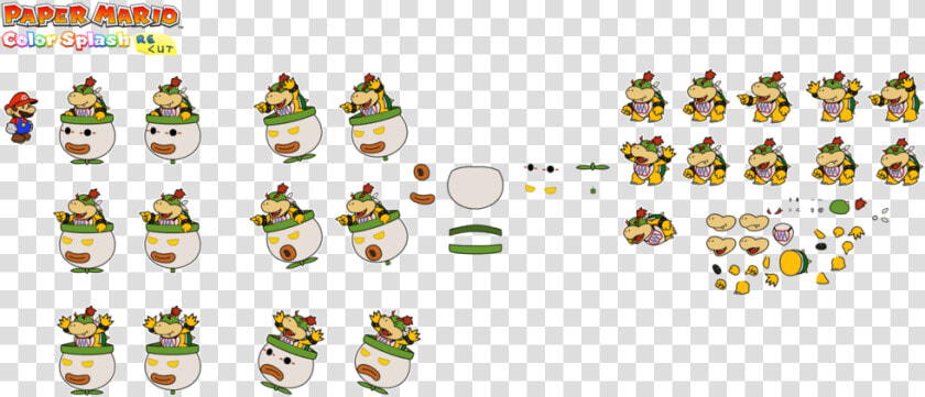 Bowser Jr Color Recut   Paper Mario Color Splash Bowser Jr  HD Png DownloadTransparent PNG