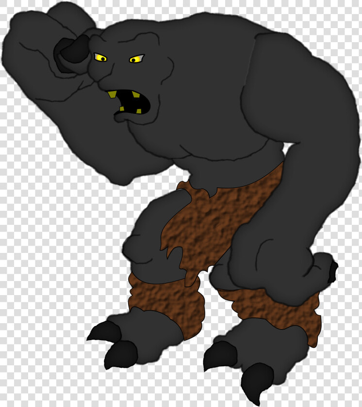 Troll Clip Arts   Black Cartoon Monster Png  Transparent PngTransparent PNG